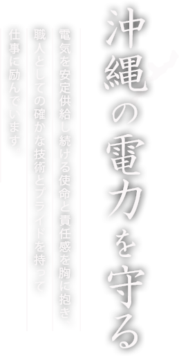 沖縄の電力を守る